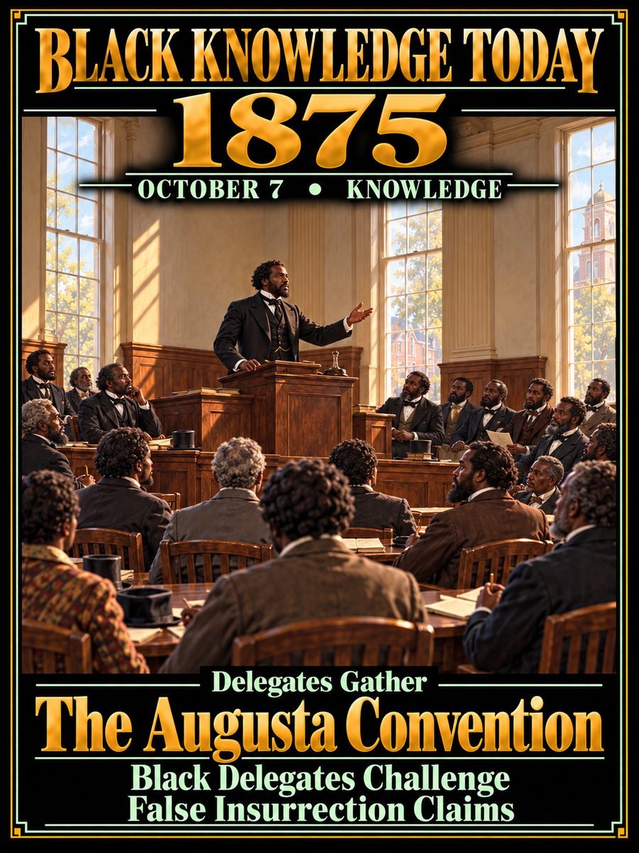 1875 — Black Georgians opened a state convention in Augusta to refute insurrection charges