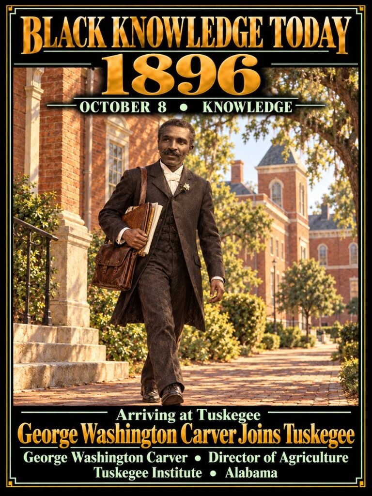 1896 — George Washington Carver joined Tuskegee’s faculty
