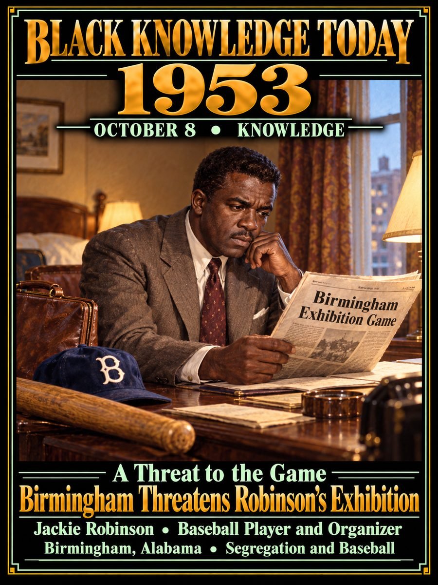 1953 — Birmingham authorities blocked an interracial baseball exhibition