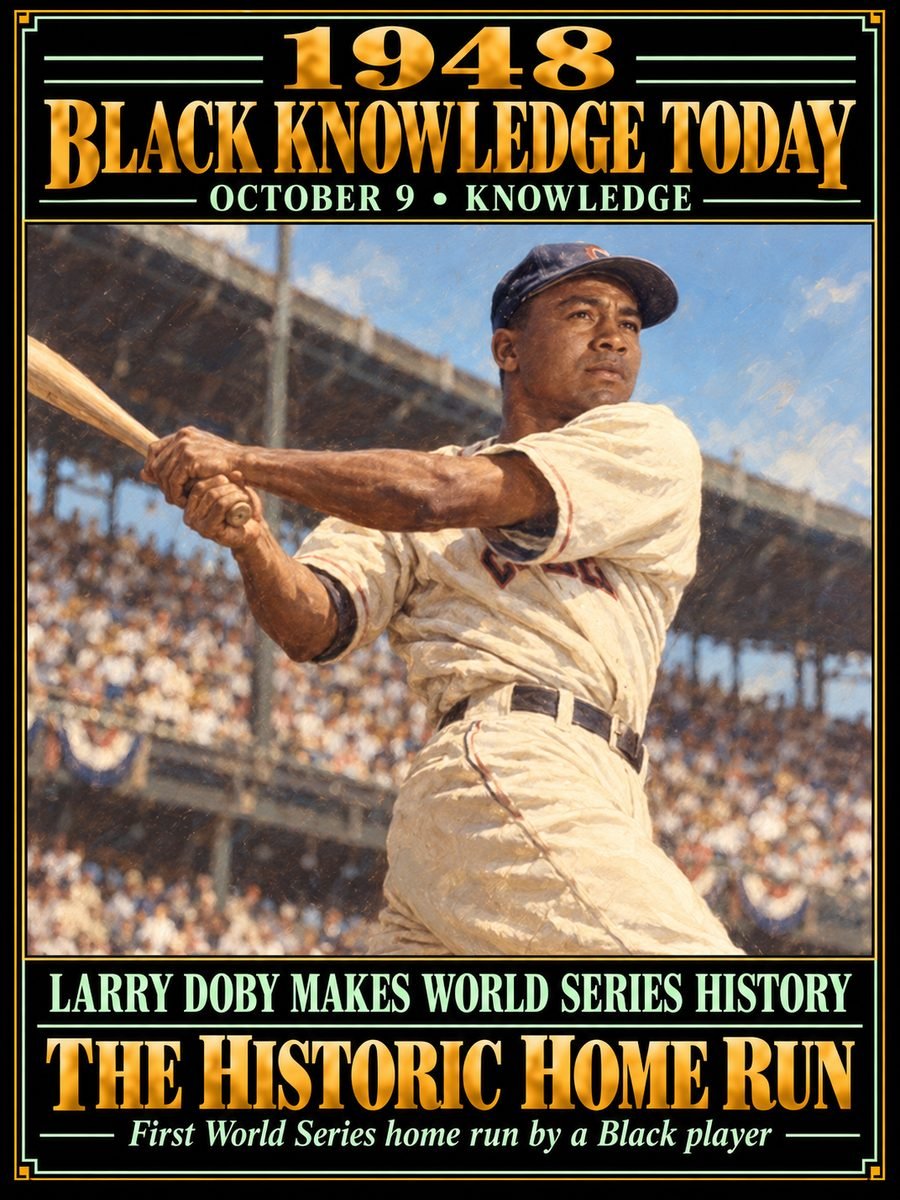 1948 — Larry Doby hit the first World Series home run by a Black player