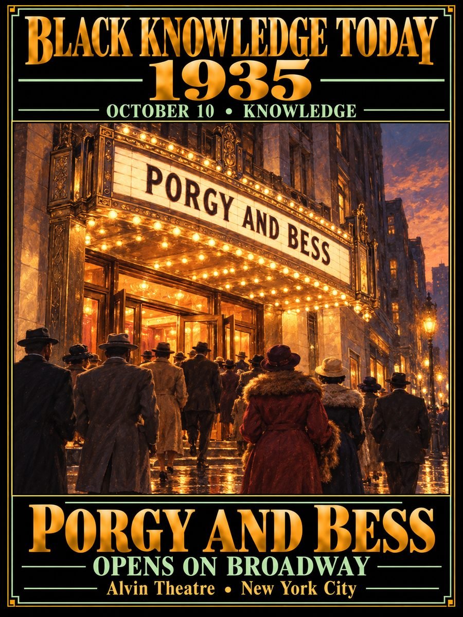 1935 — Porgy and Bess opened on Broadway