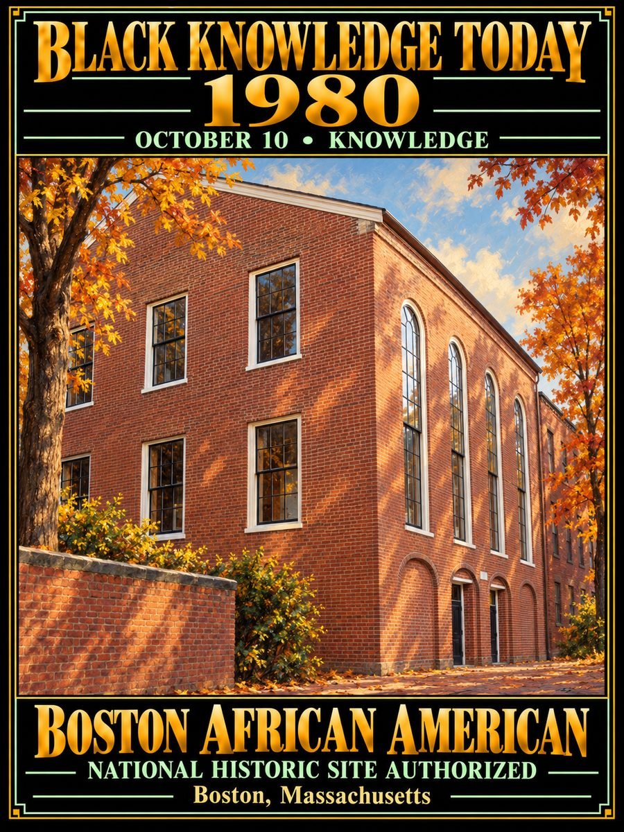 1980 — Boston African American National Historic Site was authorized