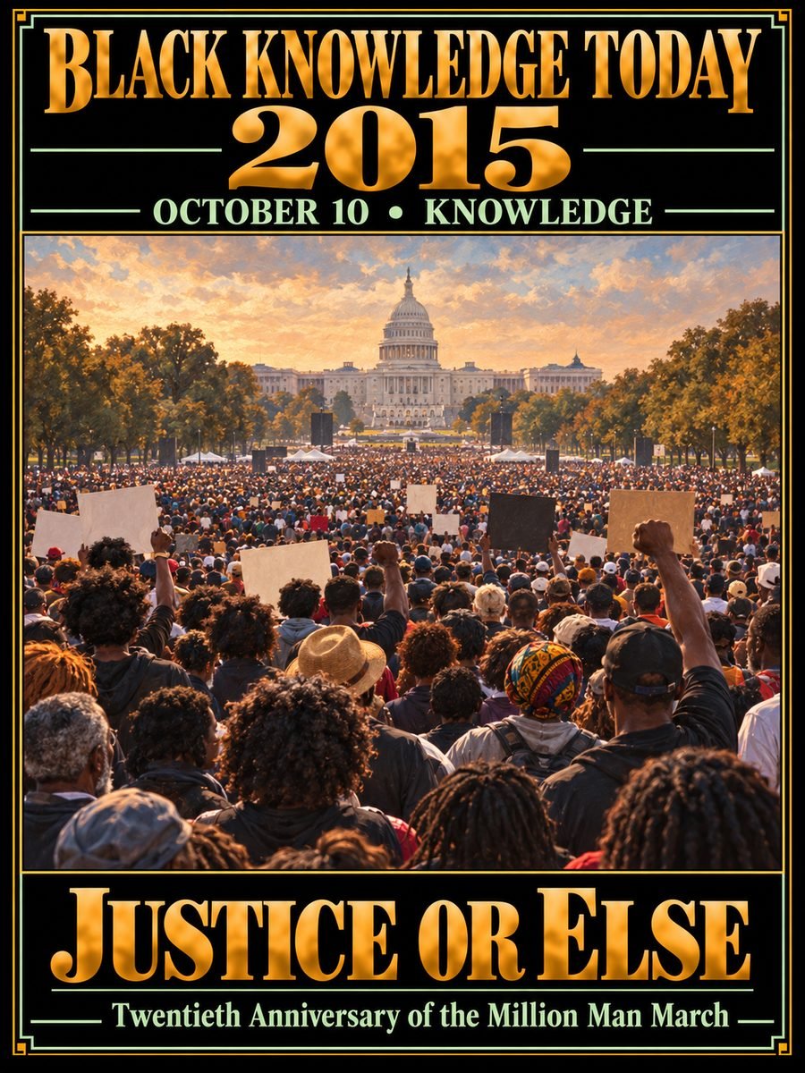 2015 — Thousands rallied on the National Mall for the Million Man March's 20th anniversary