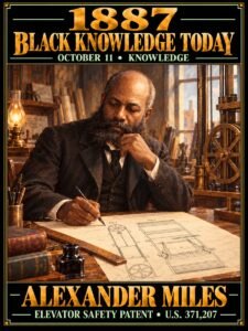 1887 — Alexander Miles received a patent for an automatic elevator-door mechanis