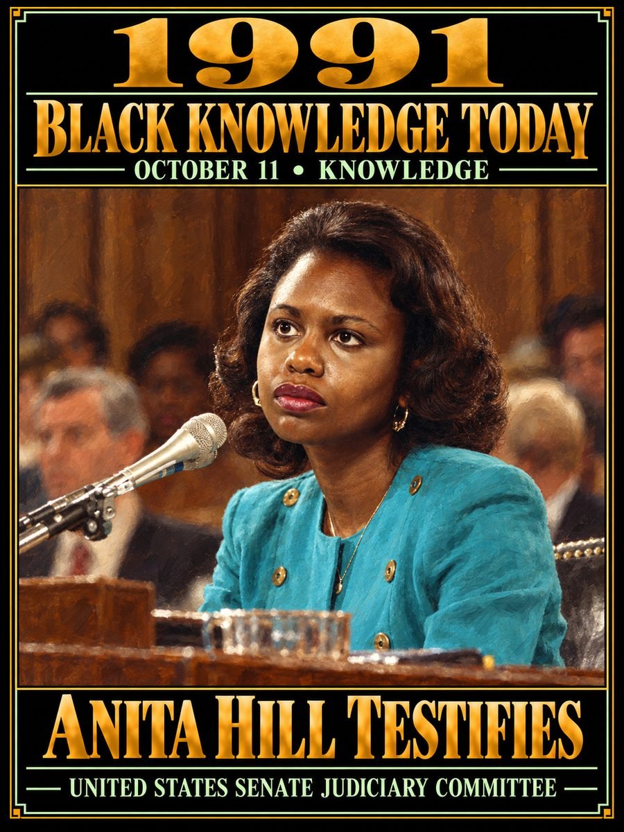 1991 — Anita Hill testified before the Senate Judiciary Committee