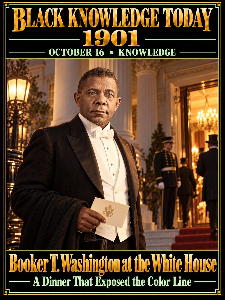 1901 — Booker T. Washington dined at the White House