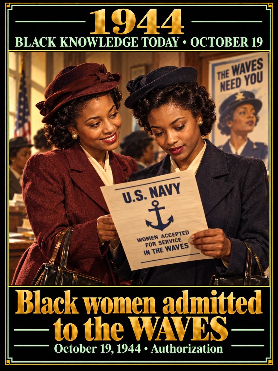 1944 — The Navy opened the WAVES to African American women