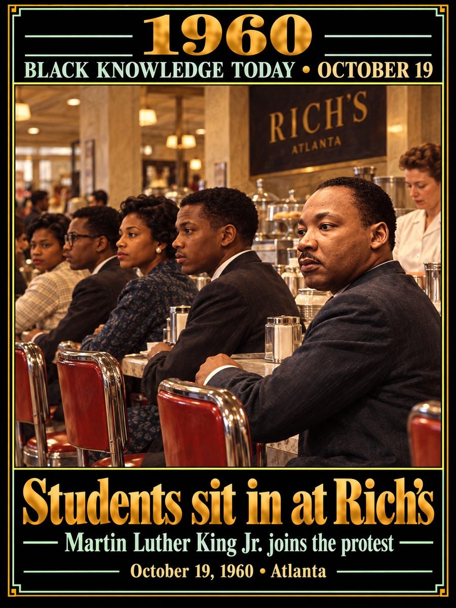 1960 — Atlanta sit-in demonstrators and Martin Luther King Jr. were arrested at Rich's