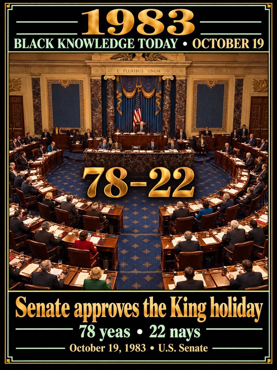1983 — The U.S. Senate passed the Martin Luther King Jr. federal holiday bill
