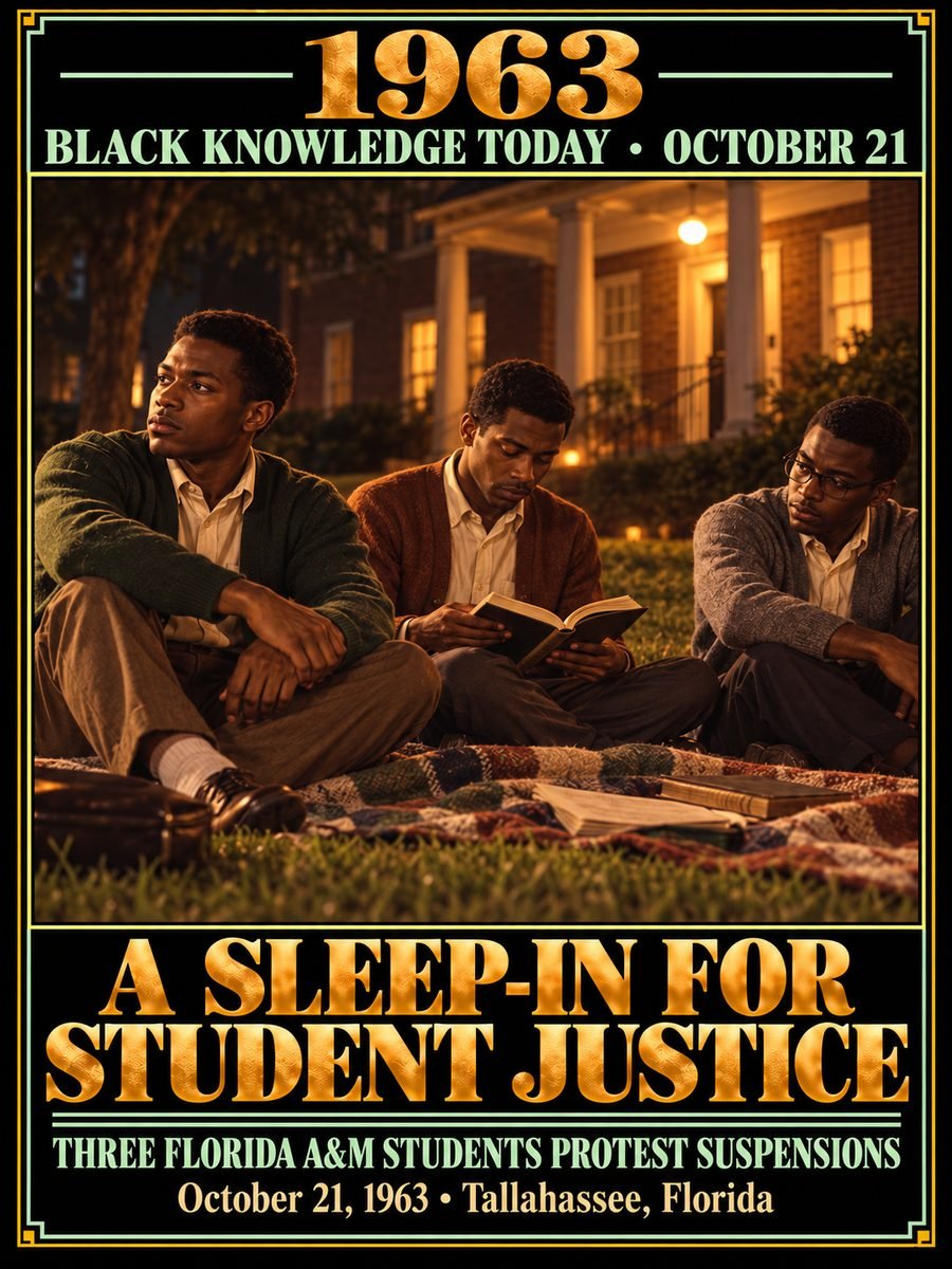 1963 — Florida A&M students staged a sleep-in protest