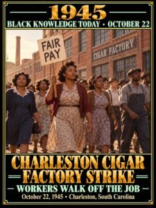 1945 — Black tobacco workers launched a major Charleston strike