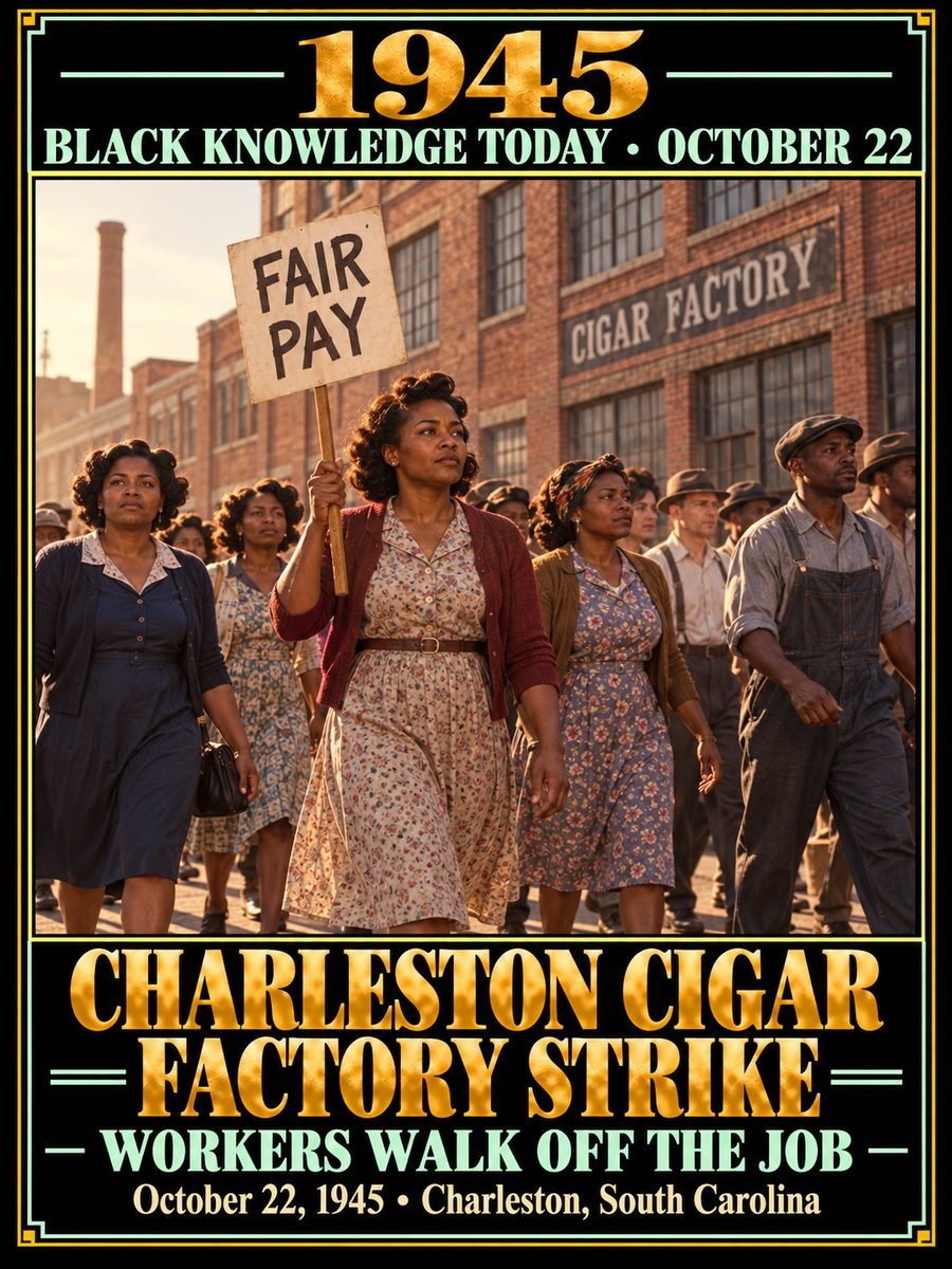 1945 — Black tobacco workers launched a major Charleston strike