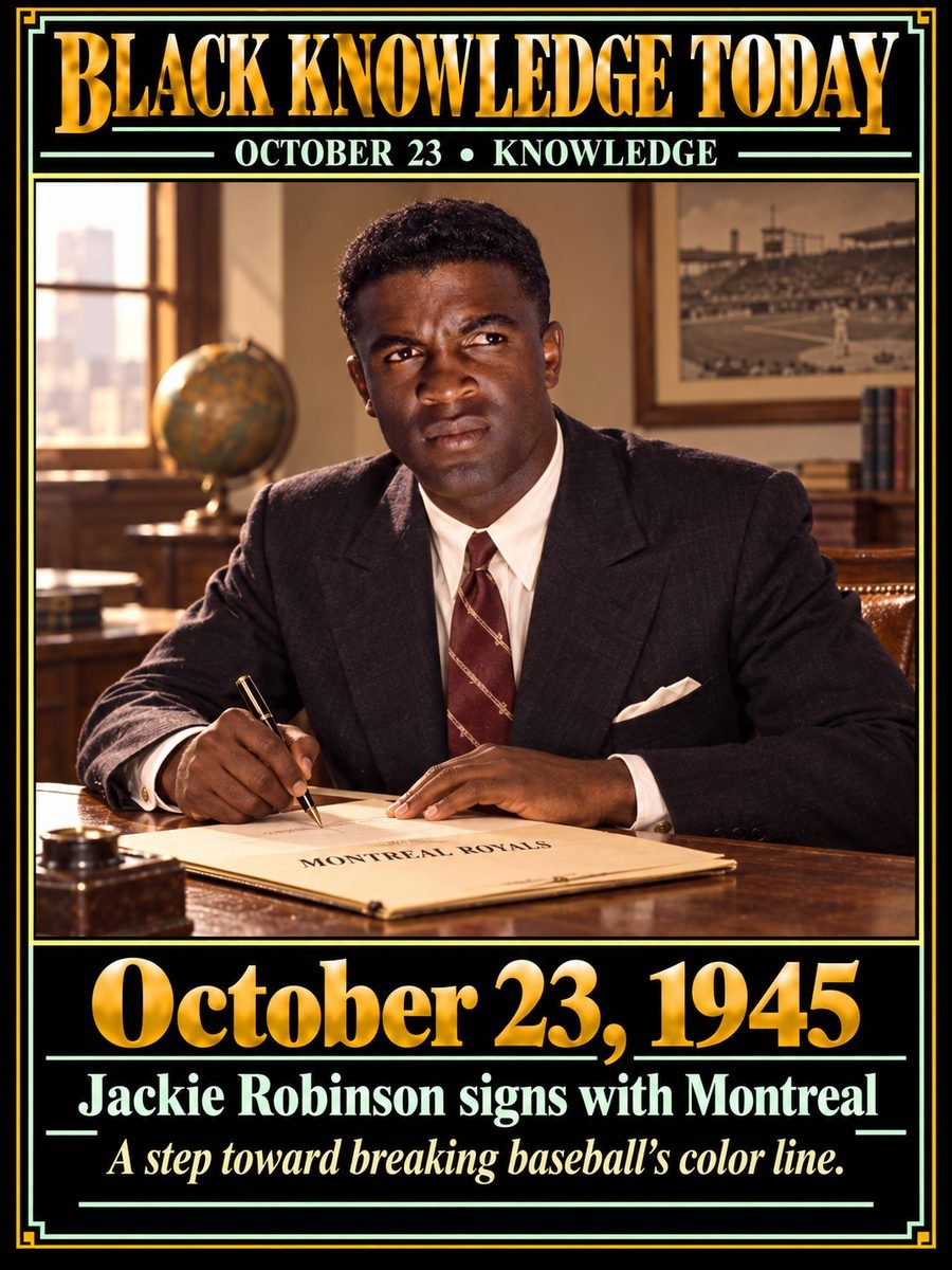 1945 — The Montreal Royals announced the signing of Jackie Robinson