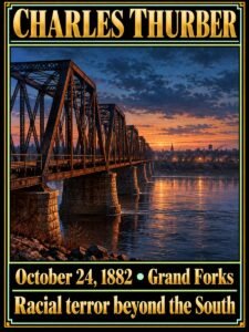 1882 — A white mob lynched Charles Thurber in Grand Forks, Dakota Territory