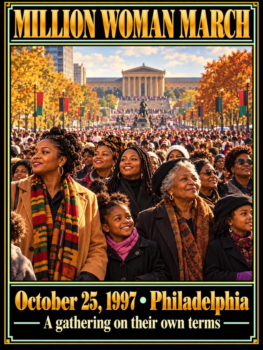 1997 — The Million Woman March filled Philadelphia’s Benjamin Franklin Parkway