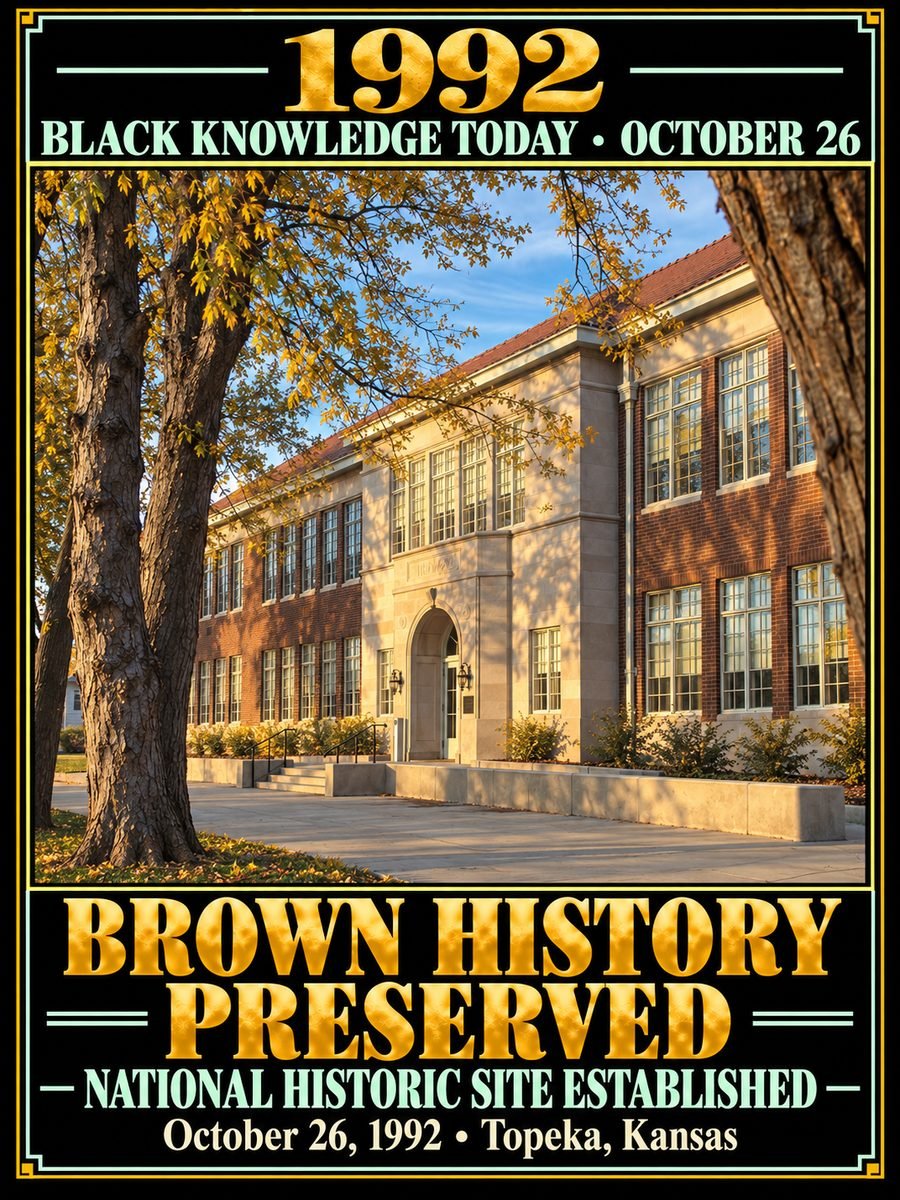 1992 — Congress established the Brown v. Board of Education National Historic Site