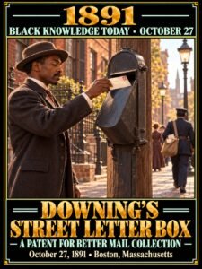 1891 — Philip B. Downing received patents for a street letter box