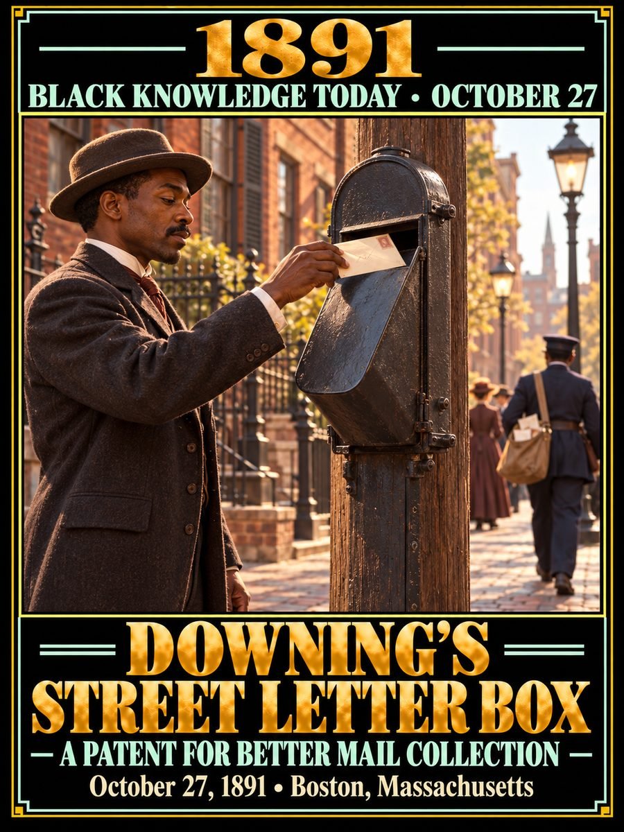 1891 — Philip B. Downing received patents for a street letter box