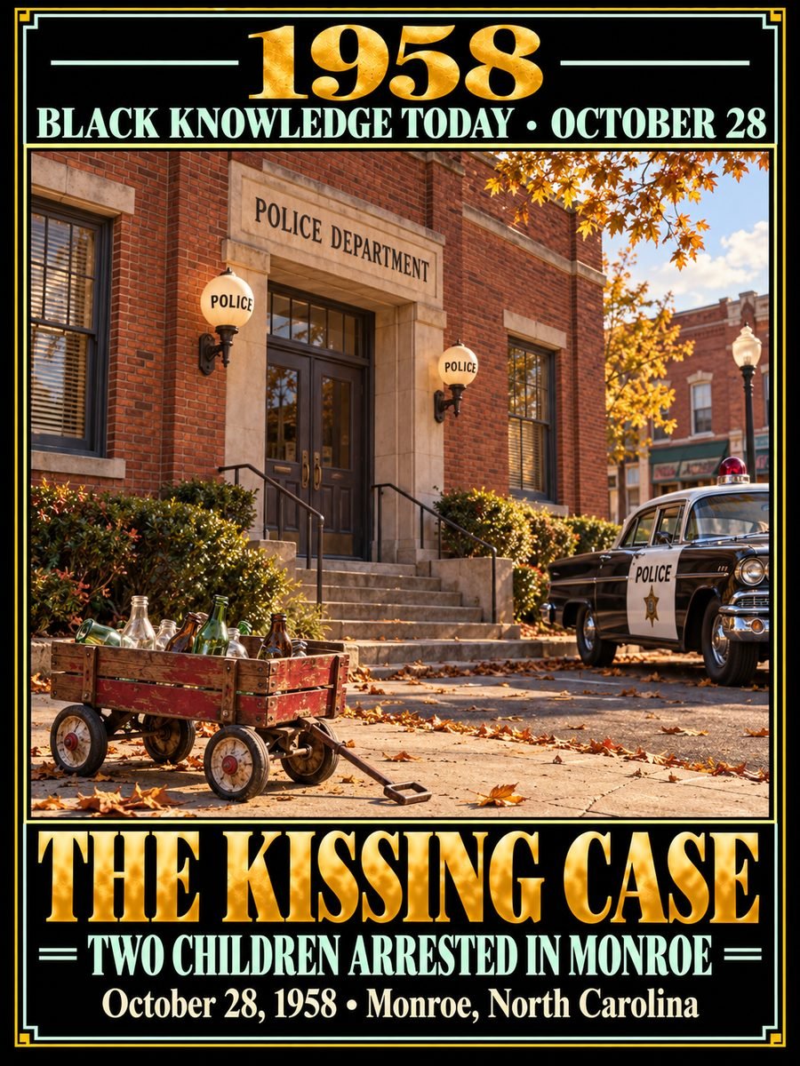 1958 — Police in Monroe, North Carolina, arrested two Black boys in the ‘Kissing Case’