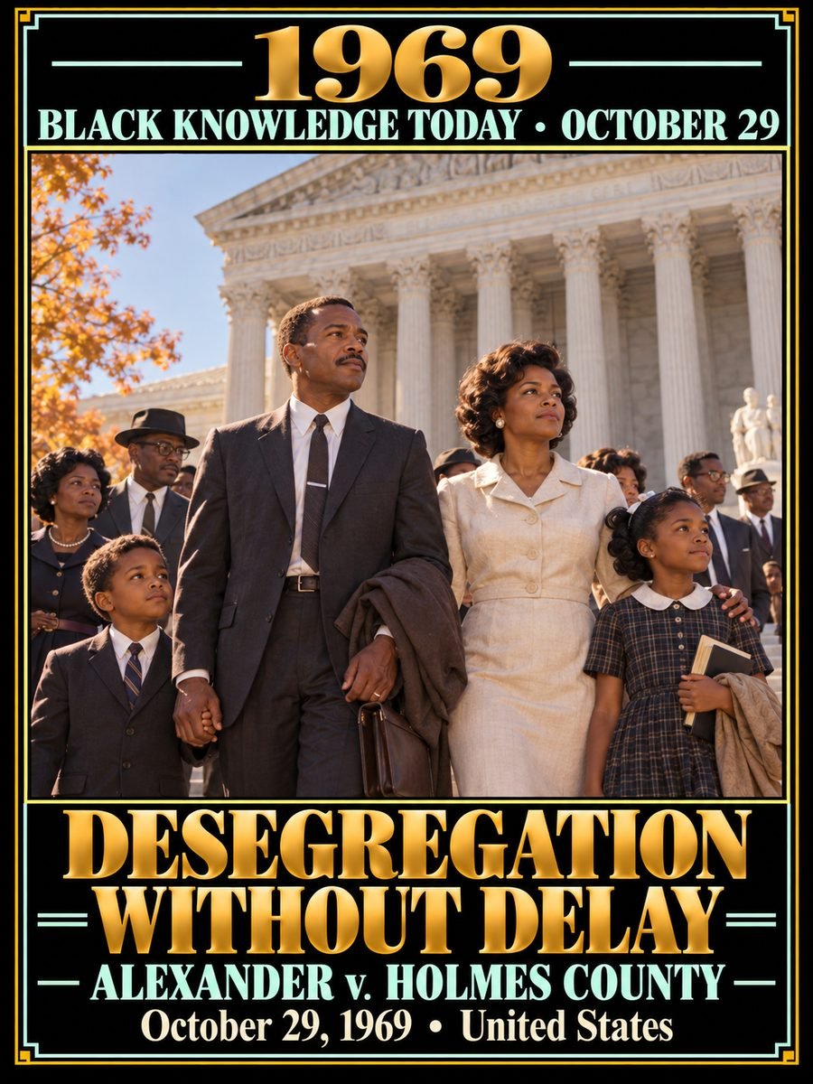 1969 — The Supreme Court ordered immediate school desegregation in Alexander v. Holmes County