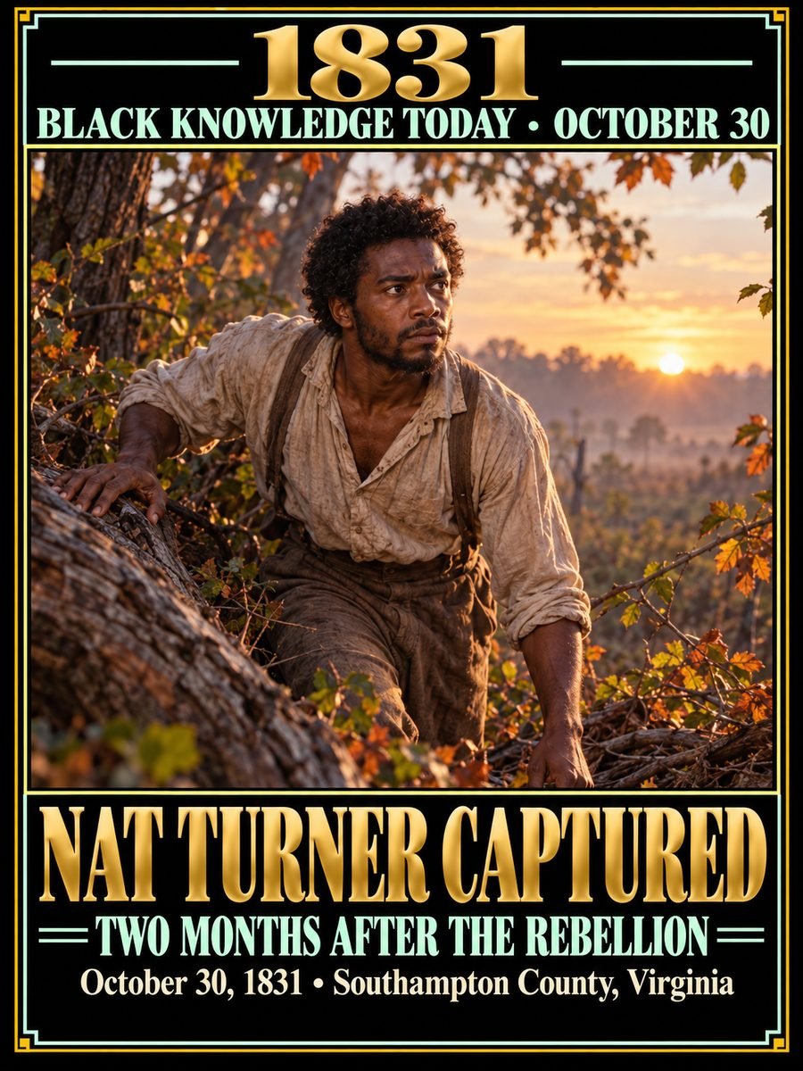 1831 — Nat Turner was captured