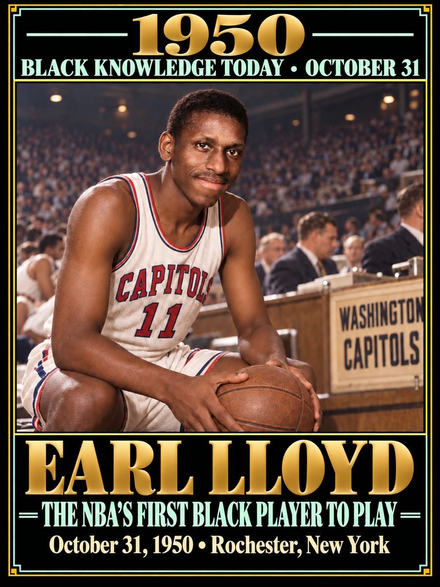 1950 — Earl Lloyd became the first Black player to appear in an NBA game