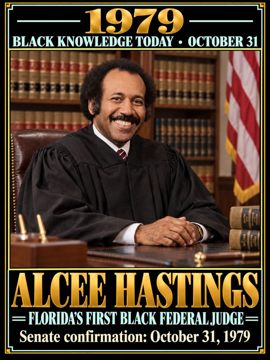 1979 — The Senate confirmed Alcee Hastings as Florida’s first Black federal judge